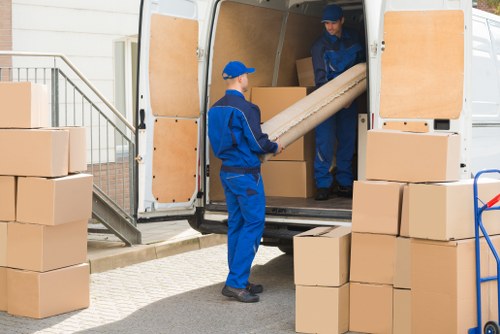 Removal truck ready for a local move in Bermondsey